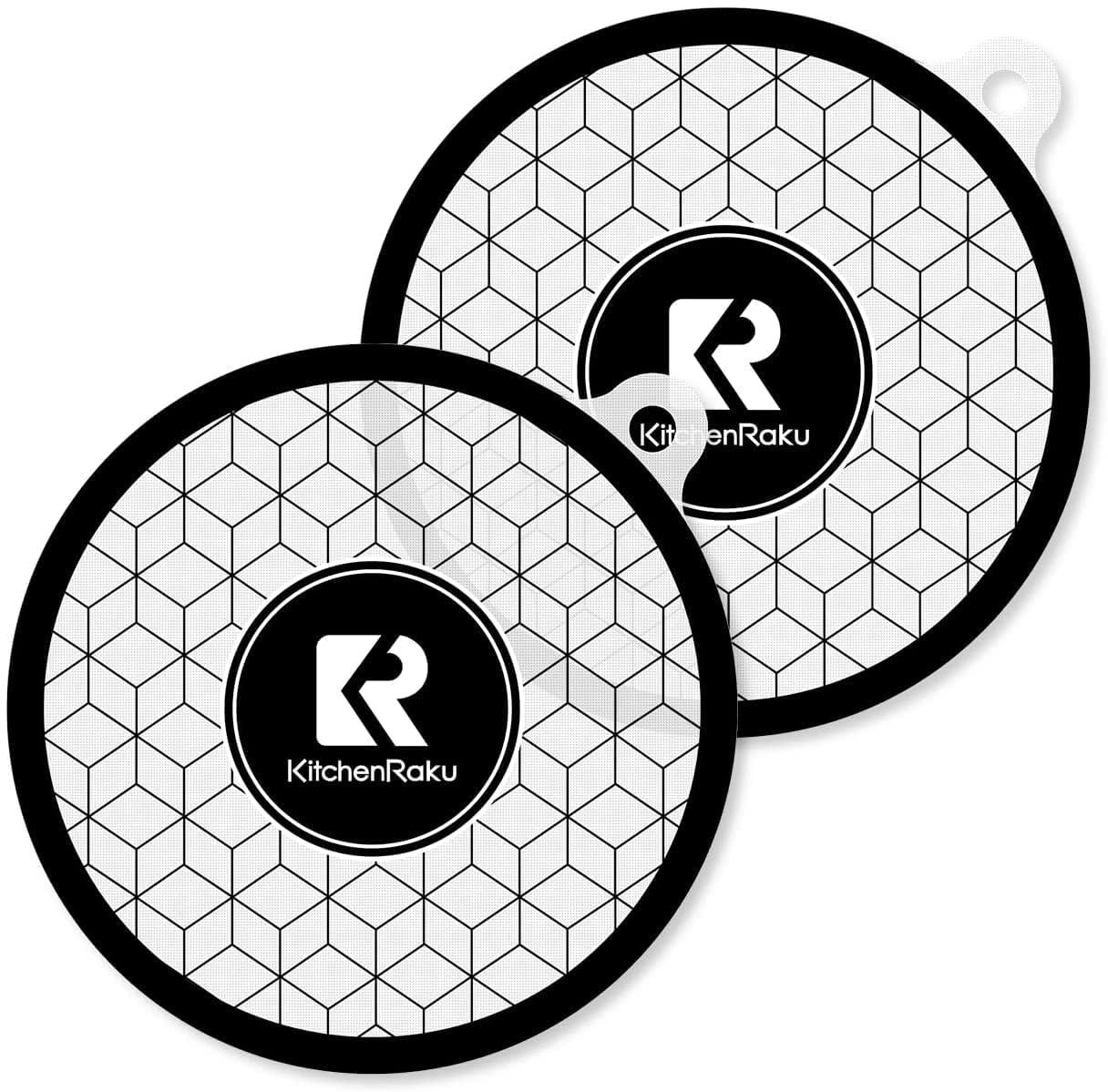 KitchenRaku ihマット ih クッキングヒーターマット2枚 滑り止め シリコン ih 汚れ防止シート 鍋敷き ..