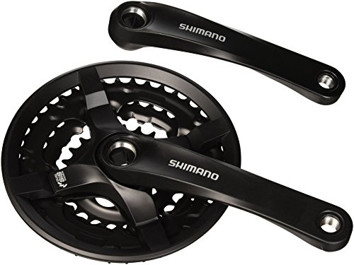 ޥ(SHIMANO) եȥۥ(MTB) FC-TY501-L 423424T 170mm 8S/7S/6S 󥬡 ֥å бBB ͳѼ 122.5mm(D-NL) EFCTY501C244CLB TOURNEY(ˡ)