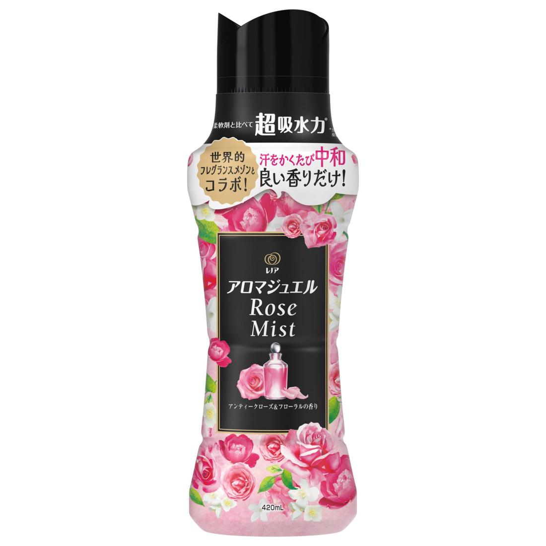 レノア アロマジュエル Rose Mist 香り付けビーズ アンティークローズ&フローラルの香り 本体 420mL