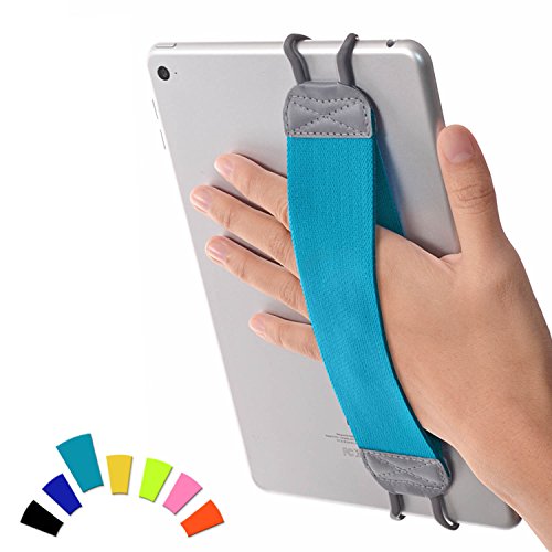 TFY タブレット用安全ハンドストラップ - i Pad, i Pad 9 (i Pad 8 & 7), i Pad Air (i Pad Air 5), i Pad Mini 6- i Pad Pro 9.7 " - Sam sung Galaxy Tab & Note - Google Nexus (ライトブルー)