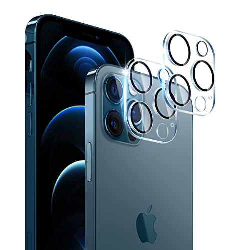 【2枚セット】 対応 iPhone 12 Pro Max カメラフィルム 2枚 アイフォン12プロマックス レンズ 保護カバー 黒縁取り 露出オーバー防止 【 日本硝子素材 9H強度 】 対応 アイフォン12ProMax レン…