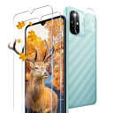 【2+2枚セット 指紋認証対応】 用 Xiaomi Redmi 12C ガラスフィルム 2枚 Redmi 12C フィルム + 2枚 カメラ保護フィルムセッ 【 日本旭硝子製 9H強度 】 対応 シャオミ レッドミー 12C 強化ガラス 全面 保護フィルム ケース 高透過率 3D Touch対応 厚さ0.26超薄型 飛散防止 高