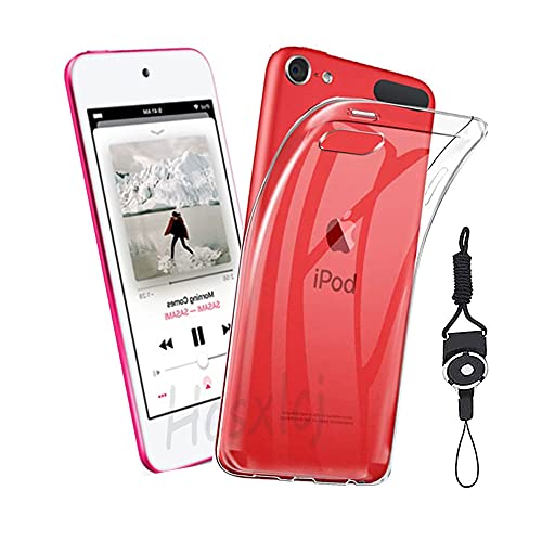 iPod Touch 7 / iPod touch 6 / iPod touch 5 ケース 第7世代 / 第6世代 専用 ケース TPU 透明保護ソフト シリコンケース 薄型 上質TPU 黄変防止、耐衝撃、防指紋 汚れ防止 すり傷防止 携帯ストラップ 付属 iPod Touch 7 / iPod touch 6 / iPod touch 5 第7世代 / 第6世代 専