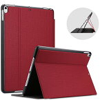 ProCase iPad Air 3 10.5”/ iPad Pro 10.5" 保護ケース (2019 2017) 縦と横にスタンド フォリオ 耐衝撃スマートカバー (レッド)