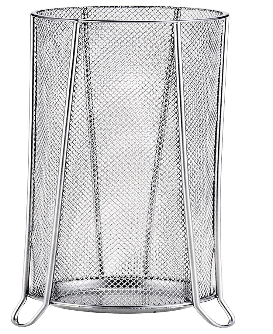 パール金属 傘立て アンブレラ スタンド メッシュ スリム シルバー N-7884