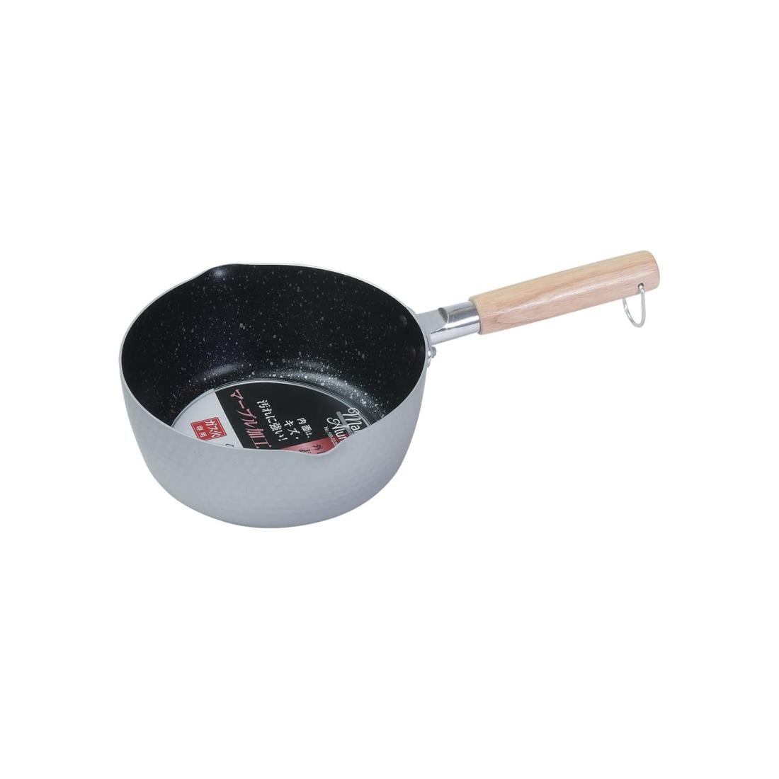 パール金属 行平鍋 雪平鍋 18cm ガス火専用 マーブル加工 アルマイト加工 マーブルアルマイト HB-6539