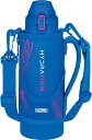 サーモス 水筒 真空断熱スポーツボトル 800ml ブルーピンク 保冷専用 子供用 ポーチ付き 肩に優しいストラップ FJS-800F BLP