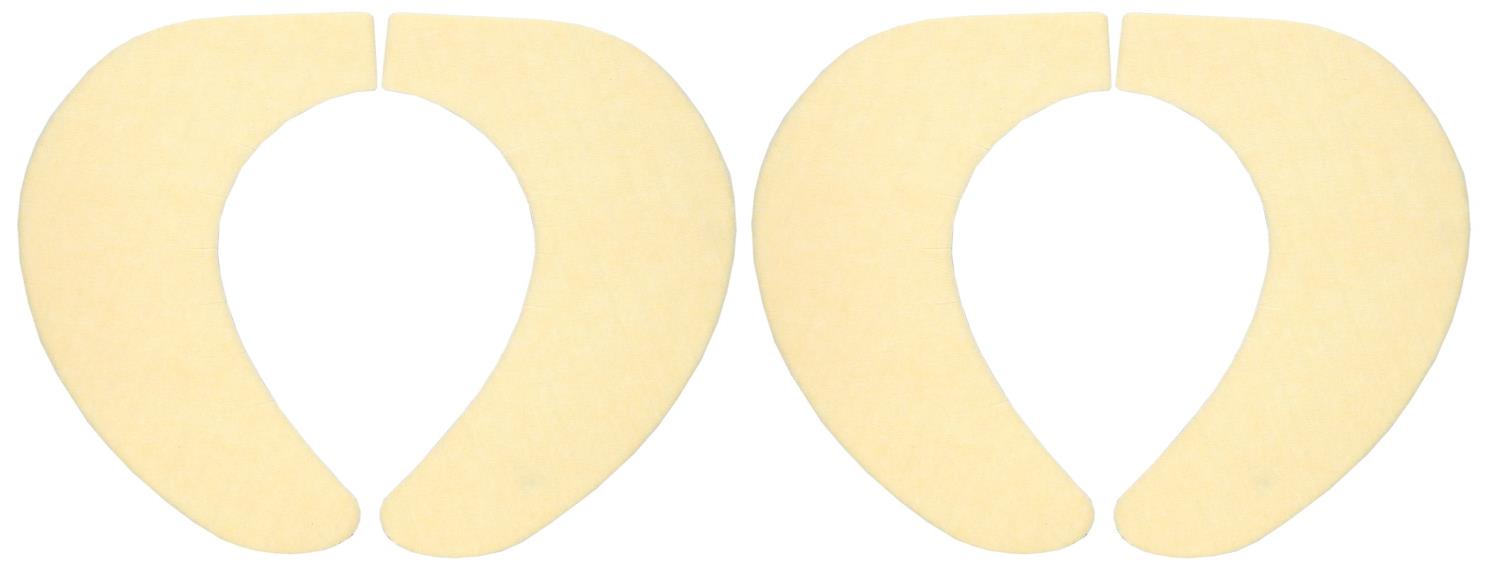 【日本製 消臭 洗える】サンコー ずれない トイレ 便座カバー シート 2組 イエロー おくだけ吸着 KA-24..