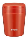 タイガー 魔法瓶 真空 断熱 スープ ジャー 300ml 保温 弁当箱 広口 まる底 チリレッド MCL-B030-RC Tiger