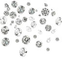 Beadthoven 約50個 1mm/2mm/3mm/4mm/5mm ジルコニア Vカットストーン クリスタル デコパーツ デコシール 3Dネイルダイヤモンド ラインストーン ネイルシール 3D デコレーション ネイルストーン ネイルジュエリー ハンドメイド アクセサリーパーツ 携帯電話の装飾 ステッカー