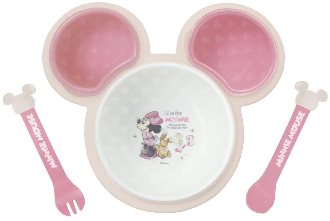 錦化成 ミニーマウス 片手で持てる離乳食パレット (P×BE) NR