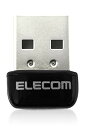 エレコム Wi-Fi 無線LAN 子機 433Mbps 11ac/n/a 5GHz専用 USB2.0 コンパクトモデル ブラック WDC-433SU2M2BK(2)
