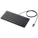エレコム キーボード 有線 パンタグラフ ミニキーボード ブラック TK-FCP096BK(2)