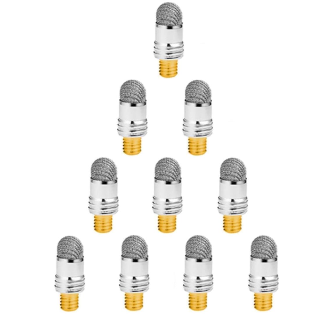 サムコス タッチペン 交換用ペン先 10個セット 導電繊維 スタイラスペン コンデンサペン部品 ツムツム用タッチペン 静電容 量式 ディスク ユニバーサル スマホ Android iPhone iPad タブレット Switch タッチスクリーン対応 (6mm)