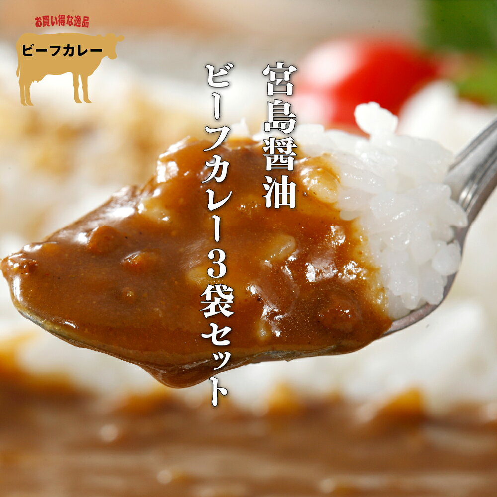 【1000円ポッキリ 送料無料】カレー レトルト 3袋 ビーフカレー 牛カレー ビーフカレーレトルト 宮島醤油 オリジナルブレンドカレー 1000円 グルメ 千円ポッキリ［TAKUMIの逸品］ tsk8-shop-10000140 TAKUMIの逸品 サンプル画像3