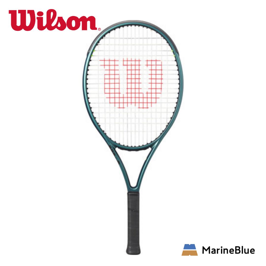 【Wilson（ウイルソン）】 BLADE 25 V9　ジュニア用ラケット　ガット張り上げ済み　硬式テニス　ソフトケース付き　WR151610S