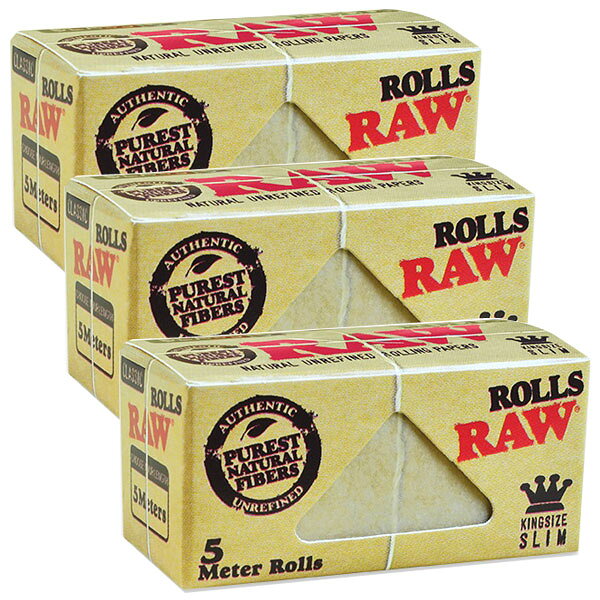 Rakuten - 【3個パック】RAWクラシック　ローリングペーパー・ロール5M(約5m)　3個パック/［手巻きタバコ用ペーパー/無添加］