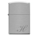 【送料無料(一部地域除く)】【ZIPPO】イニシャルH★プレゼント★誕生日