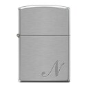 【送料無料(一部地域除く)】【ZIPPO】イニシャルN★プレゼント★誕生日