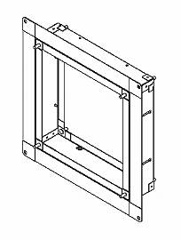 KW-S20VP日本キヤリア 産業用換気扇用部材有圧換気扇用 スライド取付枠 ステンレス製 20cm用東芝キヤリアのサムネイル