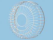 Panasonic 有圧換気扇用部材保護ガード (軟鋼線材製)FY-GGS253