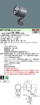 NYT1073RLE9 パナソニック Panasonic 施設照明 ライトアップ照明 屋外用LEDスポットライト 防雨型 マルチハロゲン灯250形相当 広角タイプ36° 電球色 NYT1073RLE9