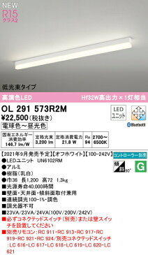 OL291573R2MLEDベースライト SOLID LINE SLIM R15高演色 クラス2直付型 1200mm 低光束タイプ CONNECTED LIGHTING LC-FREE 調光・調色 Bluetooth対応 Hf32W高出力×1灯相当オーデリック 照明器具 壁面・天井面・床面取付兼用