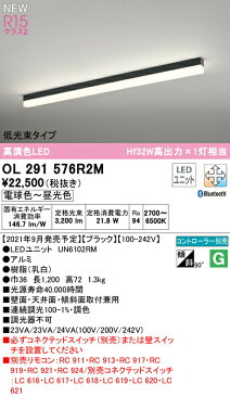 OL291576R2MLEDベースライト SOLID LINE SLIM R15高演色 クラス2直付型 1200mm 低光束タイプ CONNECTED LIGHTING LC-FREE 調光・調色 Bluetooth対応 Hf32W高出力×1灯相当オーデリック 照明器具 壁面・天井面・床面取付兼用