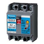 BKWM253Panasonic 電設資材 漏電ブレーカBKWM型 盤用フレーム：30AF 型名：BKWM-30 極数素子数2P2E 定格電流5A 感度電流30mA