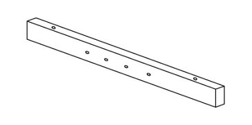 RE-M-11AS 三菱電機 施設照明部材 屋外用照明 投光器取付架台 2灯用取付バー RE-M-11AS