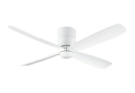 WF812P1シーリングファン 器具本体(直付)DC MOTOR FAN 4枚羽根(オフホワイト色) リモコン付 電気工事不要オーデリック 照明器具