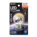 ELPA 朝日電器 LED電球エルパボールmini 装飾電球ミニボール球タイプG40形 1.4Wクリア電球色相当 E26LDG1CL-G-G256