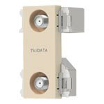 WCS3624F4K・8K衛星放送対応 高シールド 2端子タイプフィルタ付 テレビターミナル ベージュパナソニック Panasonic 電設資材 コスモシリーズ ワイド21配線器具(2.0)