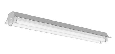 EL-LFH4522C AHX(26N4)直管LEDランプ搭載 ベースライト 直付・吊下兼用形LDL40 反射笠タイプ2灯用(台形ケース) 連続調光対応 2600lmクラスランプ×2付(約5200lm) 昼白色三菱電機 施設照明 天井照明 LファインEcoシリーズ