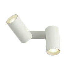 AB51471LEDベーシックシリンダースポットブラケットライト 温白色 白熱球60W×2灯相当散光 直付・壁付・傾斜天井対応 フランジタイプ 要電気工事 調光可能コイズミ照明 照明器具 吹き抜け・高天井などに