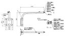 EL-XAM002/W三菱電機 施設照明部材小形投光器オプション L字アーム(600mm) ホワイト(3)