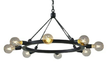 AA52326LEDシャンデリア lkane 電球色 白熱球40W×8灯相当天井直付 要電気工事 非調光コイズミ照明 照明器具 吊下げ おしゃれ ダイニング照明 インテリア照明