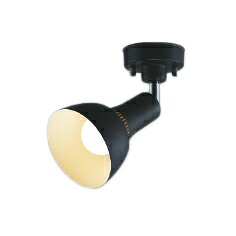 ◆スリットから漏れる光が印象的なカフェスタイル空間に馴染むスポットライト。LED(電球色)色温度：2700K演色性：Ra80消費電力：7W光束：590lmランプ：LED電球60形相当（E26）12VA（100V）セード：鋼・サテンブラック塗装高-77 本体長-159 回転角度-360 首振角度-90 本体幅-φ116mm 重-0.5kg●調光器併用不可●照射近接限度10cmLED交換可能直・壁取付傾斜取付90°可能【LED照明】 【電球色】 【非調光】 【フランジタイプ】検索用カテゴリ8店舗統合およびご注文受付終了のお知らせこのたび2026年9月末をもちまして、姉妹店「タカラショップ楽天市場店」へ統合することとなりました。現在取り扱っております本製品は統合前の現時点でも同店にてご購入いただけます。ご利用のお客様にはご不便・ご面倒をおかけ致しますが何卒ご理解を賜りますとともに、引き続き変わらぬご愛顧いただきます様よろしくお願い申し上げます。