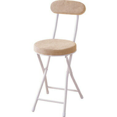 Foldable Chairs - PC-32BE東谷 ライトファニチャー 小型家具 チェア・スツール ロングチェア 色：ベージュ ロット6(アソート可) W30×D47×H74×SH47(折りたたみ時:W30×D9×H85)