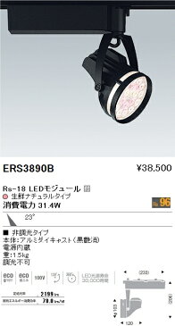 遠藤照明 施設照明生鮮食品用照明 LEDスポットライト Rsシリーズ Rs-18セラメタプレミアS 70W相当 23° Ra96 高演色 生鮮ナチュラルタイプ 非調光ERS3890B