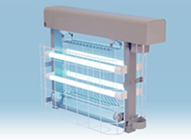 三興電機 電撃殺虫器 インセクト・キール特に虫の多い場所など屋外ポールタイプ 30W 4灯タイプ 100V電源PS30410