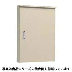 日東工業 屋外用制御盤キャビネット（水切構造、防塵・防水パッキン付）寸法：ヨコ700mm タテ600mm フカサ250mm鉄製基板付 ライトベージュ塗装 屋根付OR25-76-1