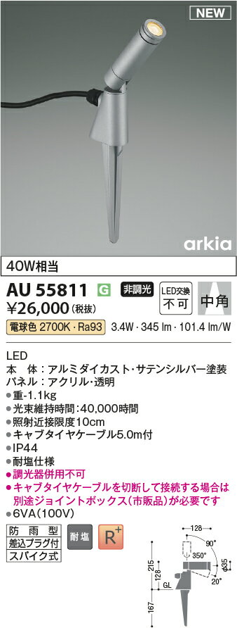 AU55811�������ƥꥢ LED���ѥ������ݥåȥ饤�� �ѱ����� �ŵ忧��Ǯ��40W���� ��Ĵ�� ��� �ɱ��� �����ץ饰�ե������߾��� ������� �����ȥɥ��饤�� ��������