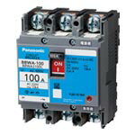 BBWA375CPanasonic 電設資材 電灯分電盤 送り回路用・動力分電盤 分岐回路用ブレーカサーキットブレーカフレーム：100AF 形名：BBWA-100C 極数素子数：3P3E 75A AC200V用