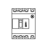 Rakuten - BKS4603WPanasonic 電設資材 極数4Pシリーズ 漏電ブレーカKS型 盤用フレーム：100AF 型名：KS-100W 極数素子数4P3E 定格電流60A 感度電流30mA