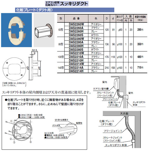 DAS2280Sエアコン配管アクセサリー 配管...の紹介画像2