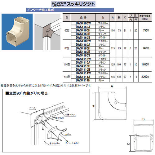 DAS4110Hエアコン配管アクセサリー 配管...の紹介画像2
