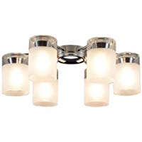 ★CD-4279-L【限定特価】 LEDランプ交換型 シャンデリア 6灯 〜10畳用電気工事不要 非調光 電球色山田照..