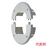 DAS2260Hエアコン配管アクセサリー 配管化粧カバー スッキリダクト化粧プレート(ダクト用) 60型 グレー..