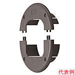 DAS2280Aエアコン配管アクセサリー 配管化粧カバー スッキリダクト化粧プレート(ダクト用) 80型 ブラウ..